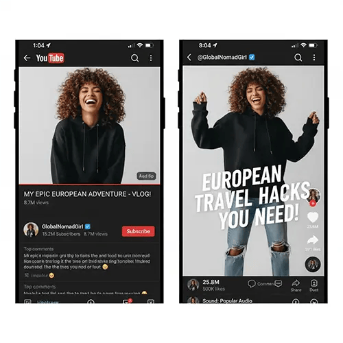 Influencers cooperate with AI Kiss